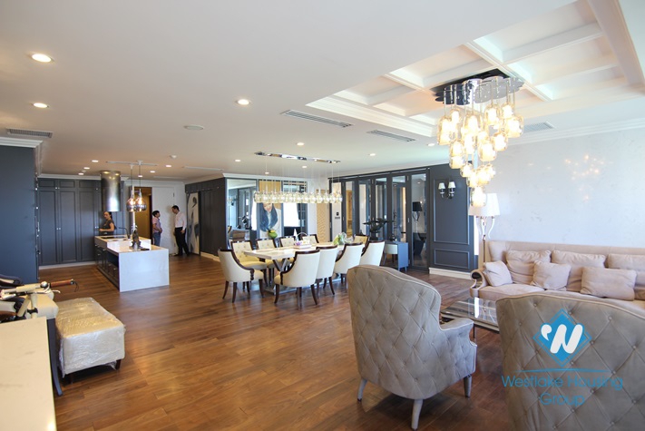 Luxury and modern style apartment for rent in L block, Ciputra, Hanoi